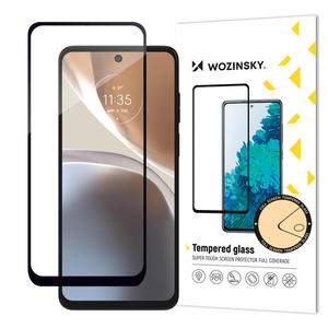 Szko hartowane 9H na cay ekran Motorola Moto G32 z czarn ramk Full Glue Tempered Glass - 2878152273