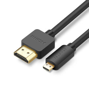 Kabel przewd Audio Video microHDMI - HDMI 2.0 1m czarny - 2878152530