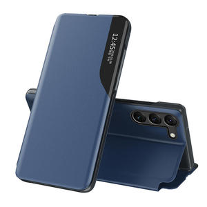 Etui pokrowiec do Samsung S24+ z klapk i podstawk Eco Leather View Case niebieskie - 2878152591