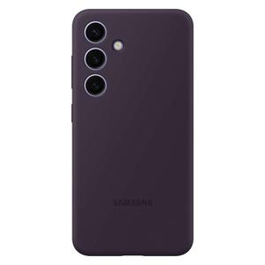 Oryginalne etui silikonowe pokrowiec do Samsung Galaxy S24 Silicone Case ciemnofioletowe - 2878152605