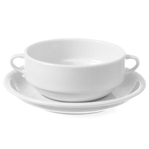 Spodek z porcelany do bulionówki OPTIMA r. 170mm zestaw 12szt. - Hendi 770931