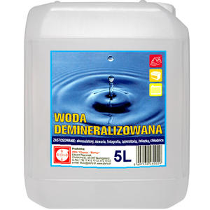 Woda demineralizowana destylowana 5L - 2858607312