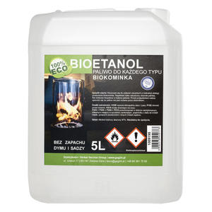 Bioalkohol bioetanol BIO paliwo do biokominka 5L - 2860904300