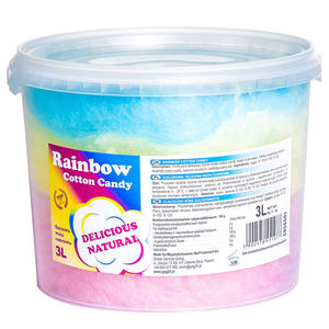 Kolorowa tczowa wata cukrowa Rainbow Cotton Candy 3L - 2860904573