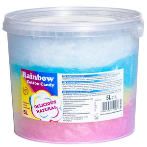 Kolorowa tczowa wata cukrowa Rainbow Cotton Candy 5L - 2860904574