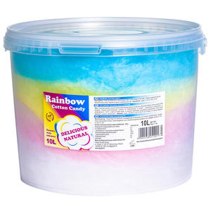 Kolorowa tczowa wata cukrowa Rainbow Cotton Candy 10L - 2860904575