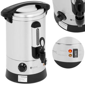 Warnik podgrzewacz do wody grzaca podwjne cianki stalowy 6.5L 1500 W - 2860905824