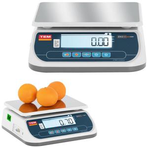 Waga sklepowa handlowa 30 kg / 10 g LCD LEGALIZACJA - 2860905936