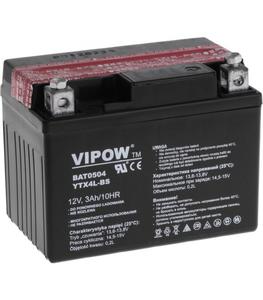 Akumulator do motocykli VIPOW 12V 3Ah YTX4L-BS - 2768804913