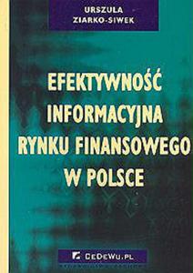 Efektywno informacyjna rynku finansowego w Polsce - 2829728698