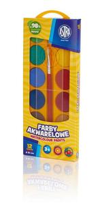 Farby akwarelowe 12 kolorw 30mm ASTRA - 2859553612