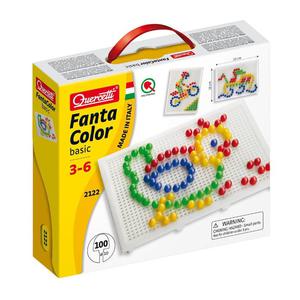 Fantacolor mini mozaika 100 gwodzi - Quercetti - 2859554253