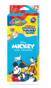 Farby tempera w tubach 12 kolorw Myszka Mickey - 2862847565