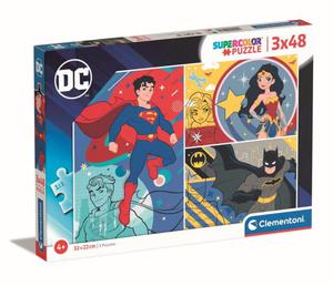 CLEMENTONI PUZZLE 3X48 EL DC COMICS SUPER COLOR - 2874240572