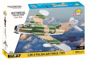 COBI 5824 Historical Collection Cold War Zimna Wojna Samolot myliwski LIM-5 Polish Air Force 1959 575 klockw - 2869568160