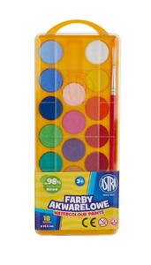 Farby akwarelowe 18 kolorw ASTRA - 2869942342