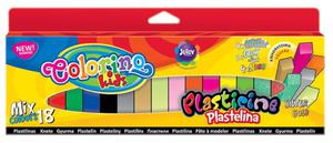 Plastelina 18 kolorw Neon Brokat Colorino Kids - 2869943013