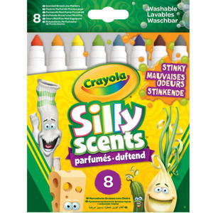 Markery zmywalne 8kol Silly Scents Stinky Scents Brzydkie zapachy CRAYOLA - 2869943186