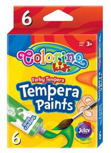 Farby tempera w tubach 12ml 6 kolorw 68390 Colorino Kids - 2869943517