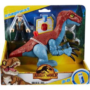 Fisher-Price Jurassic World Imaginext Dinozaur Therizinosaurus & Owen GVV63 MATTEL - 2874412524