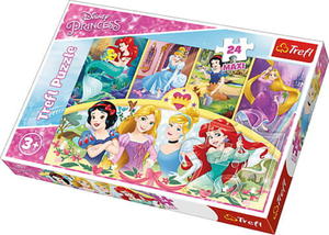 Trefl Puzzle 24-Maxi Disney Ksizniczki Magia wspomnie - 2878466888