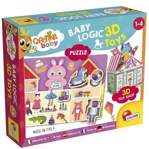 Carotina Baby Logic 3D zabawki puzzle ukadanka 92543 LISCIANI - 2871132893