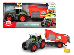 Traktor Fendt z przyczep 26cm FARM DICKIE - 2878466914