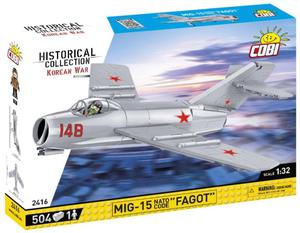 COBI 2416 Historical Collection Korean War Wojna w Korei Samolot myliwski MIG-15 NATO CODE "FAGOT" 504 klocki - 2877547820