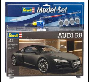 Model samochodu do sklejania 1:24 67057 Audi R8 Revell + 4 farbki, pdzelek, klej - 2877799343