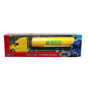 WELLY Auto Truck z przyczep 1:64 Freightliner Cascadia cysterna - 2876085092