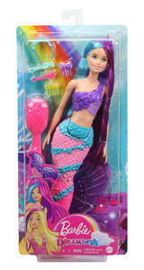 Lalka Barbie Dreamtopia Fantazja dugie wosy Syrenka - MATTEL GTF39 GTF37 - 2877547871
