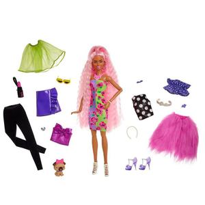 Barbie Lalka EXTRA MODA Deluxe zestaw ubranka + piesek - 2877799373