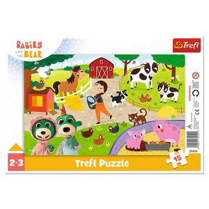 Puzzle ramkowe 15el Urocze bobaski 31414 Trefl - 2874720316