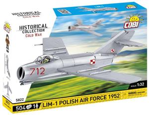 COBI 5822 Historical Collection Cold War Zimna Wojna Samolot myliwski LIM-1 Polish Air Force 504 klocki - 2877547955