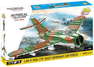 COBI 5825 Historical Collection Cold War Zimna Wojna Samolot myliwski LIM-5 ( MiG-17F ) East Germany Air Force 575 klockw - 2874721269