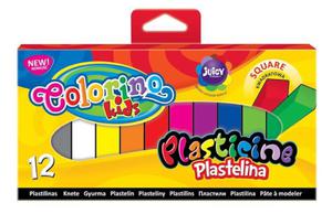 Plastelina 12 kolorw kwadratowa Colorino Kids - 2875000511