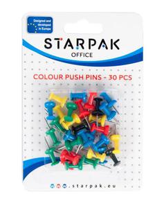 Pinezki tablicowe 30szt blister. STARPAK - 2875000687