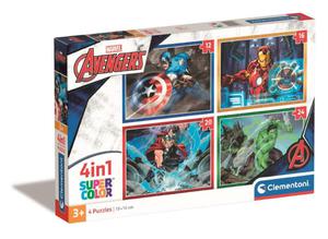 Clementoni Puzzle 4w1 Avengers Marvel 21525 - 2875182128