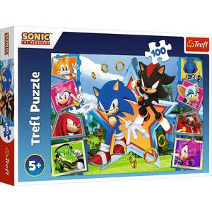 Puzzle 100el Poznaj Sonica / SEGA Sonic The Headgehog 16465 Trefl - 2878663488