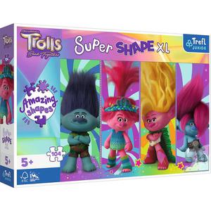 Puzzle 104el XL Zabawy z Trollami Trolls 3 50037 Trefl - 2875970006