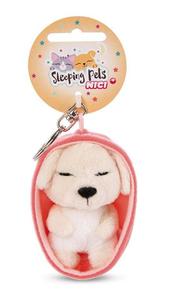 NICI 48834 Brelok pluszowy Sleeping Pets pies 8cm kremowy - 2878467273