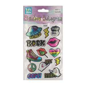 Naklejki rainbow hologram - rock 8639 STNUX p6 - 2878108323