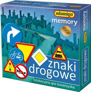 Memory Znaki drogowe gra pamiciowa ADAMIGO - 2878108386