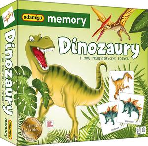Memory Dinozaury wiat gra pamiciowa ADAMIGO - 2878108390