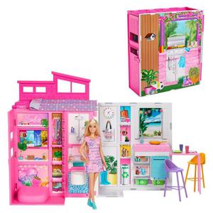 Barbie Przytulny domek + Lalka zestaw HRJ77 p2 MATTEL - 2878356023