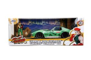 Auto Street Fighter 1969 Chevrolet z figurk Cammy 1:24 Simba JADA - 2878467728