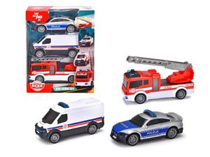 SOS Pojazdy ratunkowe 3-pack - Stra Poarna Karetka Policja Simba - 2878467739