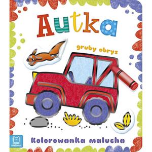 Kolorowanka malucha z grubym obrysem. Autka. AKSJOMAT - 2878901263