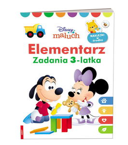 Ksika dla dzieci Disney maluch. Elementarz. Zadania 3-latka naklejki w rodku MCN-9201 - 2878901482