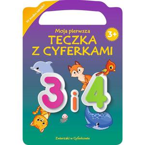 PROMO Zwierzaki w cyferkowie. Moja pierwsza teczka z cyferkami. 3 i 4 KS66645 Trefl - 2878901630